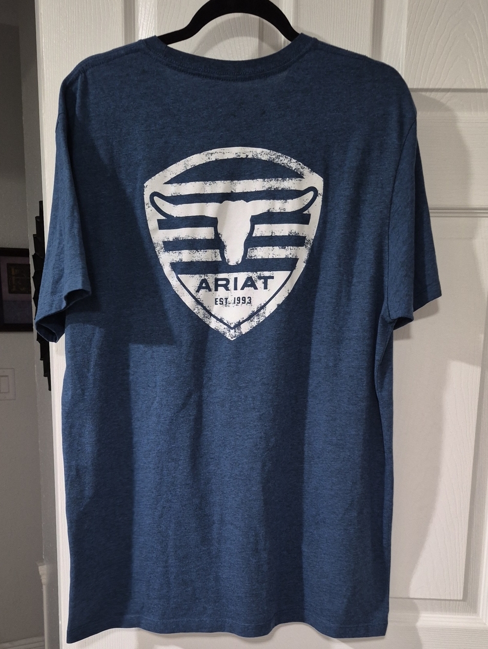 Ariat Men’s Heather Navy Logo Crew Tee